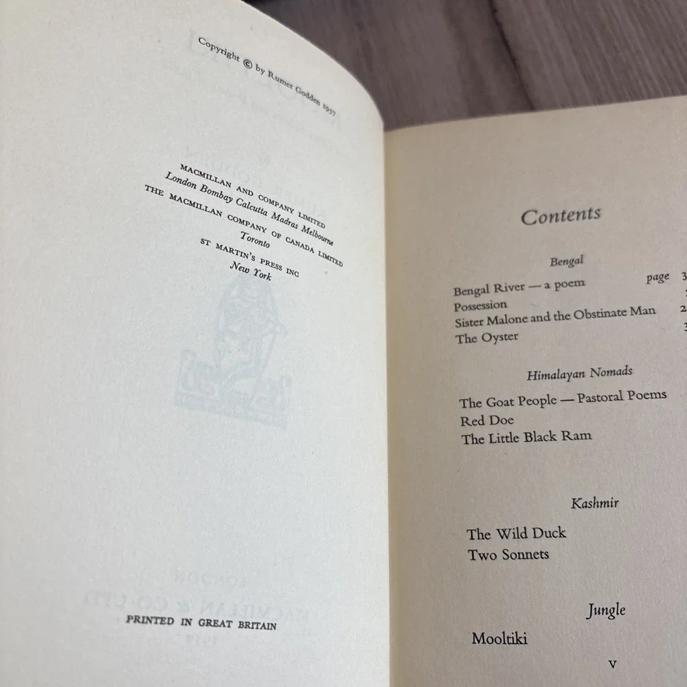 Mooltiki: Stories and Poems from India by Rumer Godden (1957, HC)